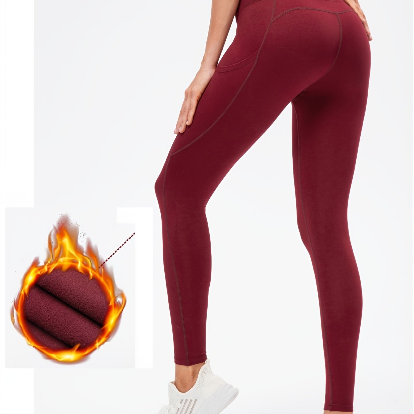 Thermal Stretchy Yoga Leggings High-Waisted Workout Yoga Pants
