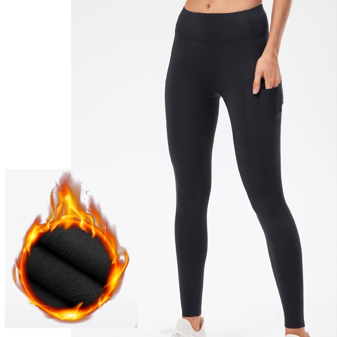 Thermal Stretchy Yoga Leggings High-Waisted Workout Yoga Pants