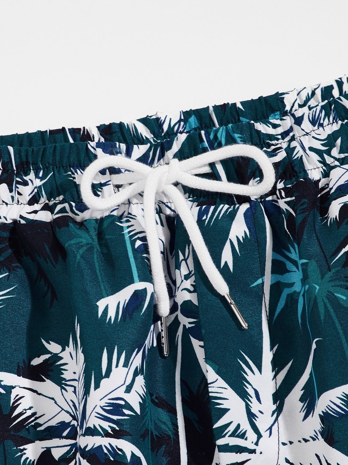 Men's Palm Tree Beach Drawstring Shorts