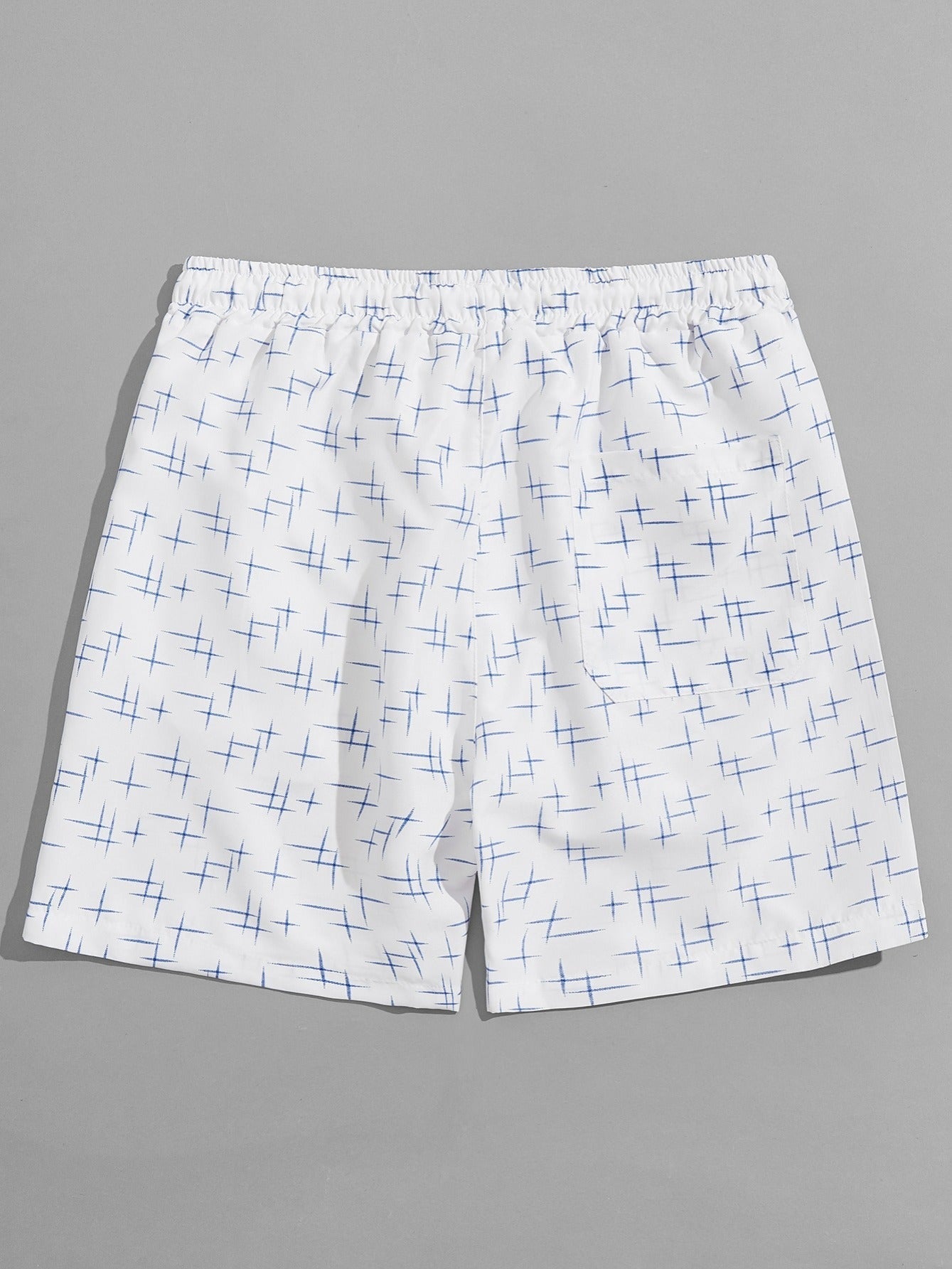 Men's Lightning Pattern Beach Drawstring Shorts