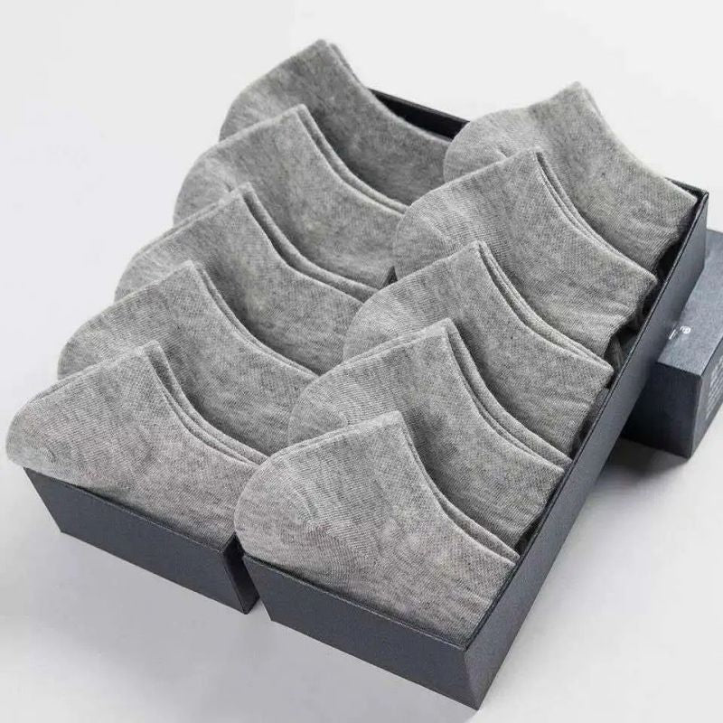 5 PairsComfy Ankle Socks Solid Color Ankle Sock Pack