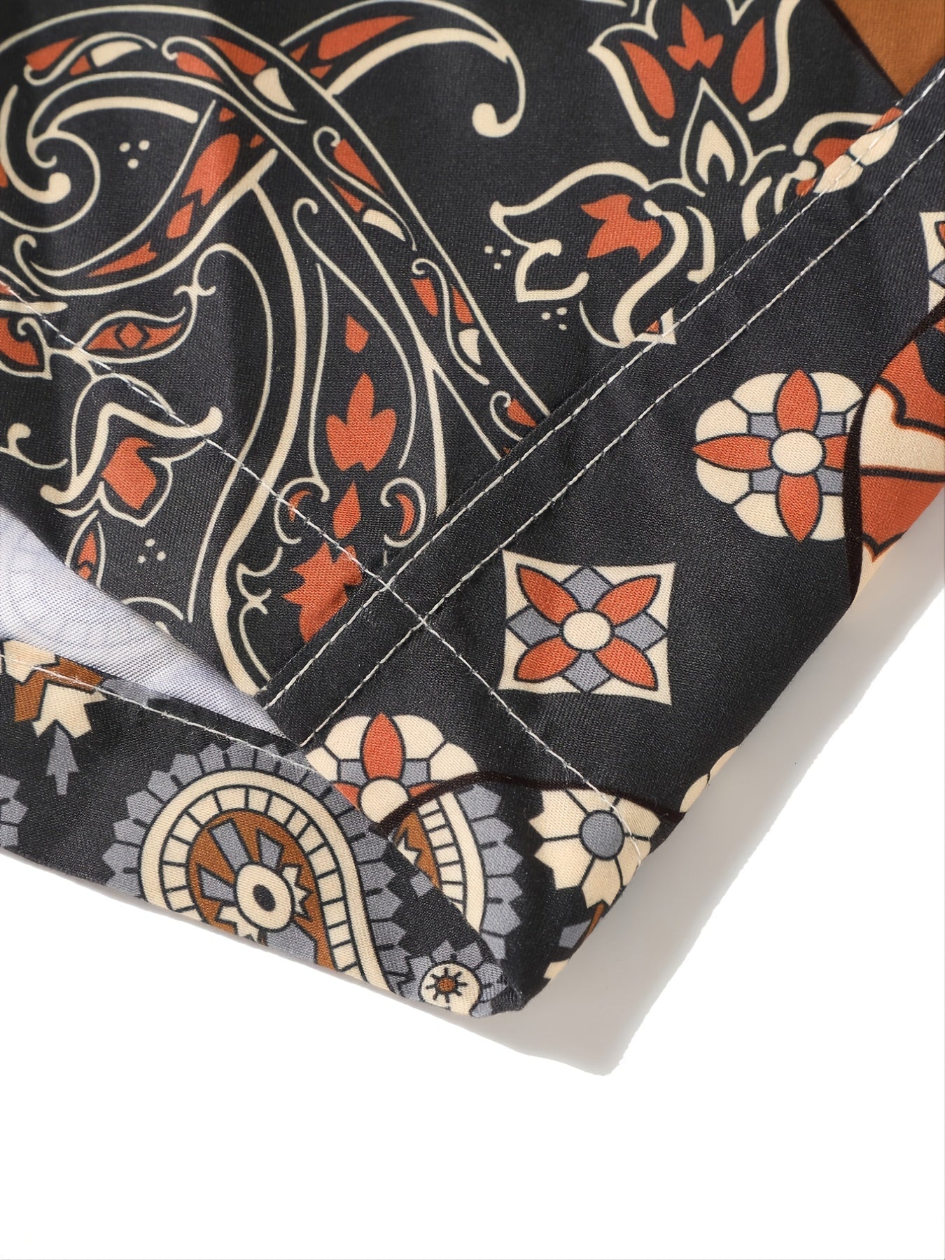 Men's Casual Simple Bohemian Style Colorful Sports Short Pants