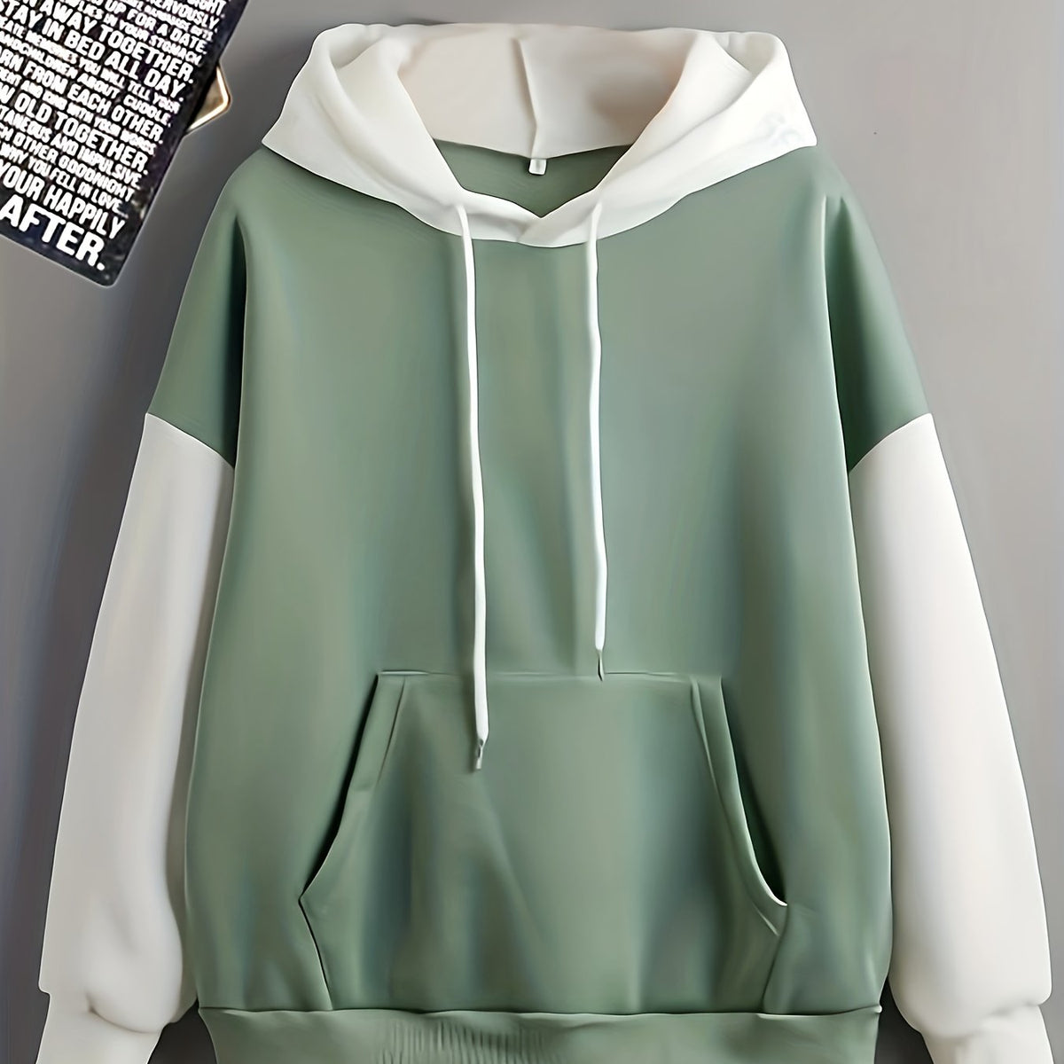 Color Block Simple Hoodies