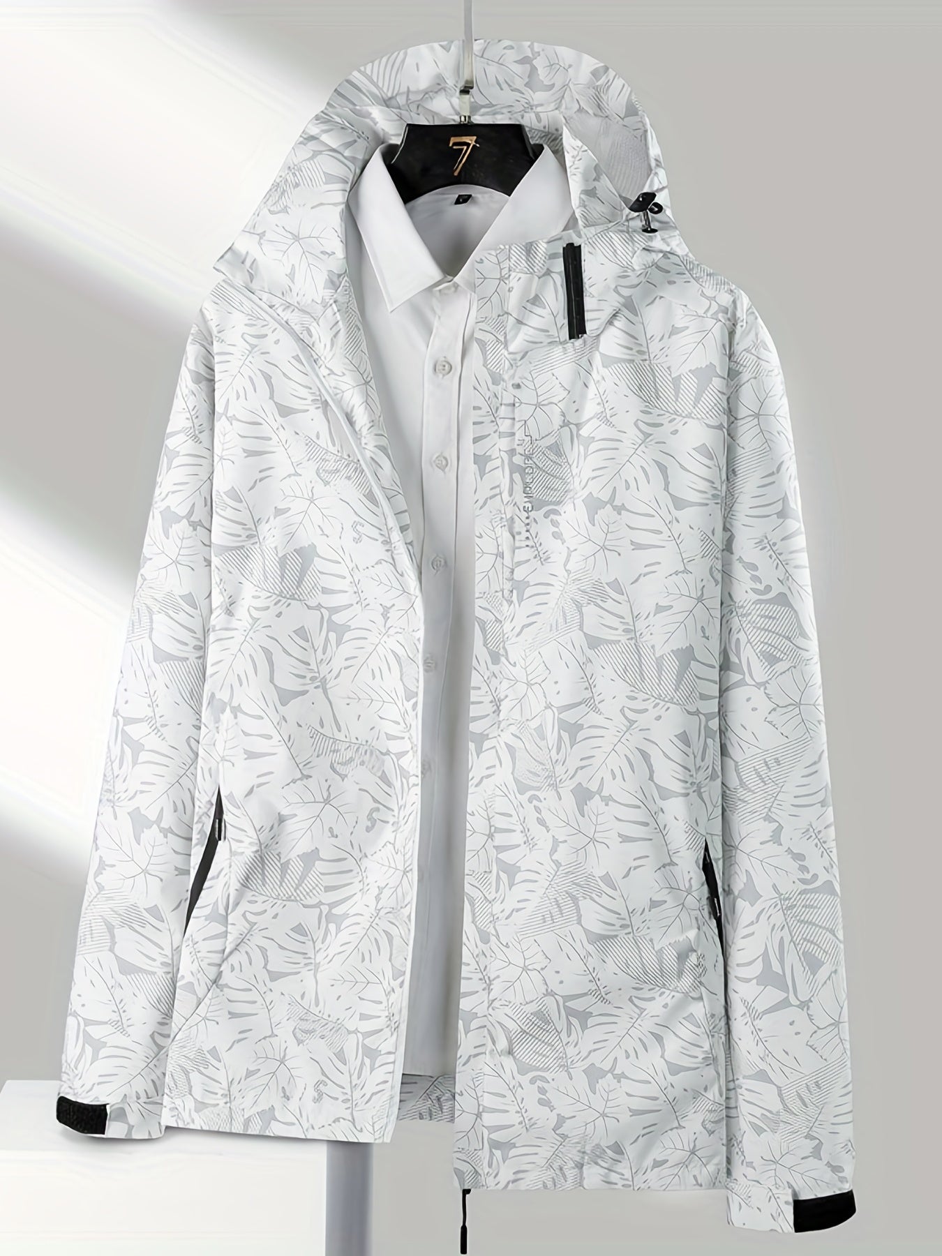 Leaf Print Outdoor Jacket