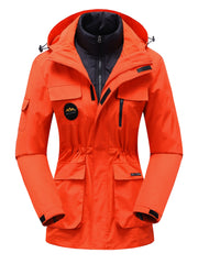 3-in-1 Outdoor Fleece Detachable Punch Jacket