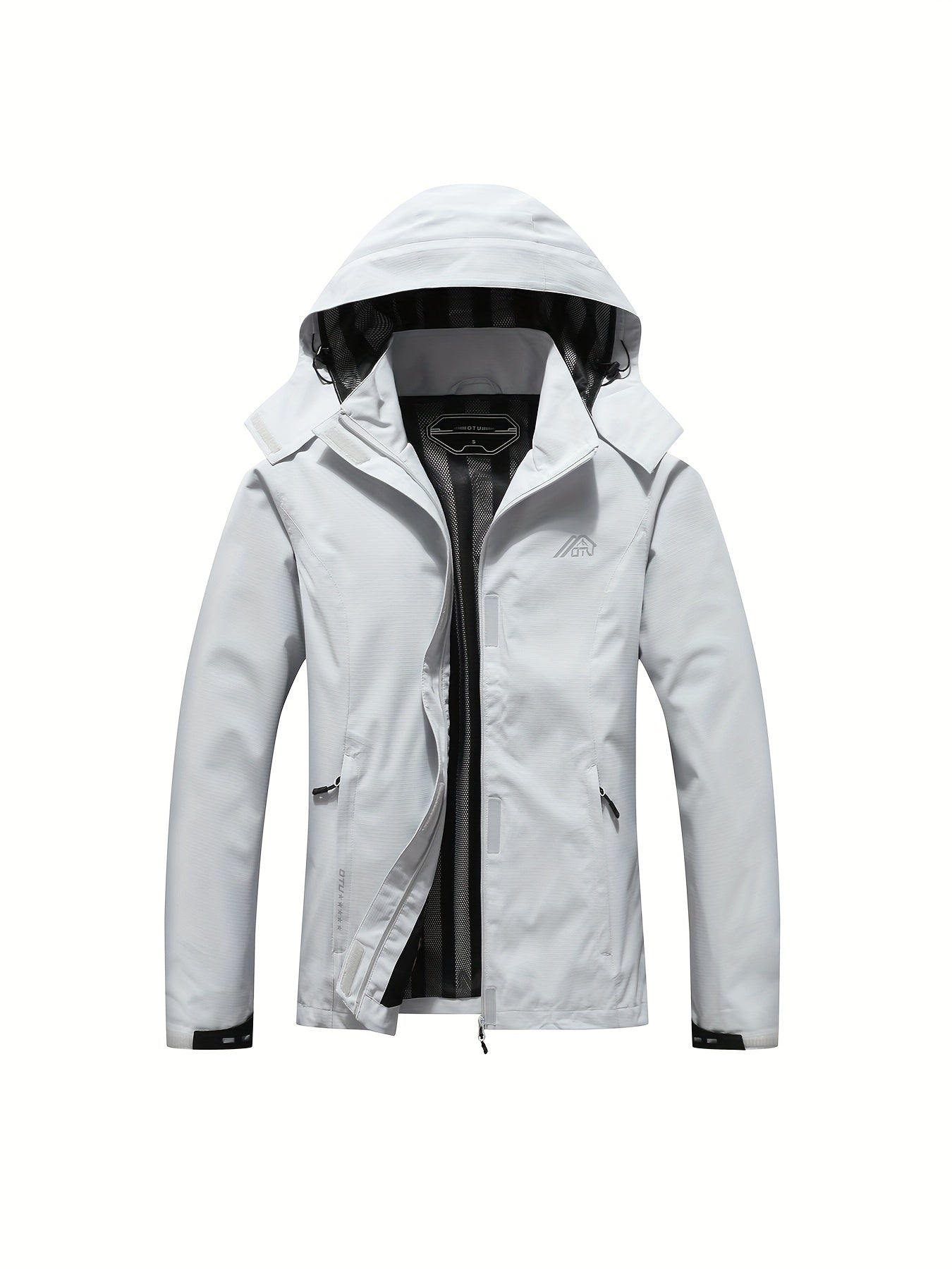 Solid Color Waterproof Windproof Hooded Outdoor Jacket