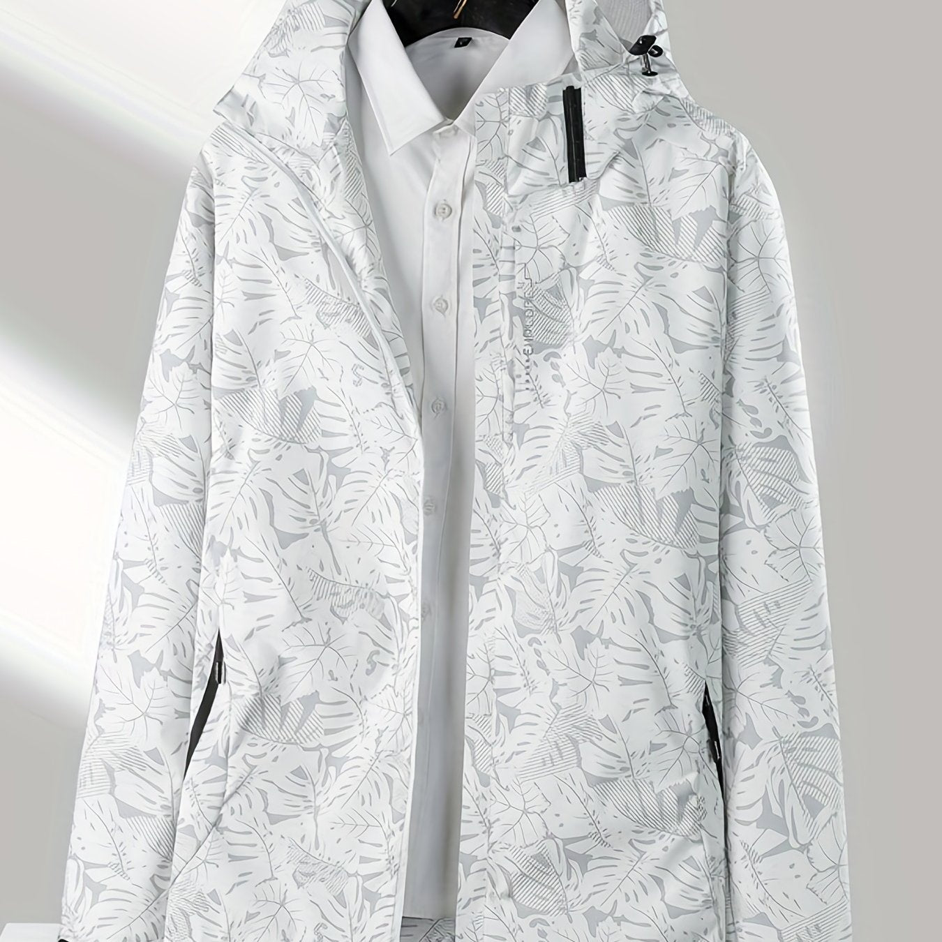 Leaf Print Outdoor Jacket