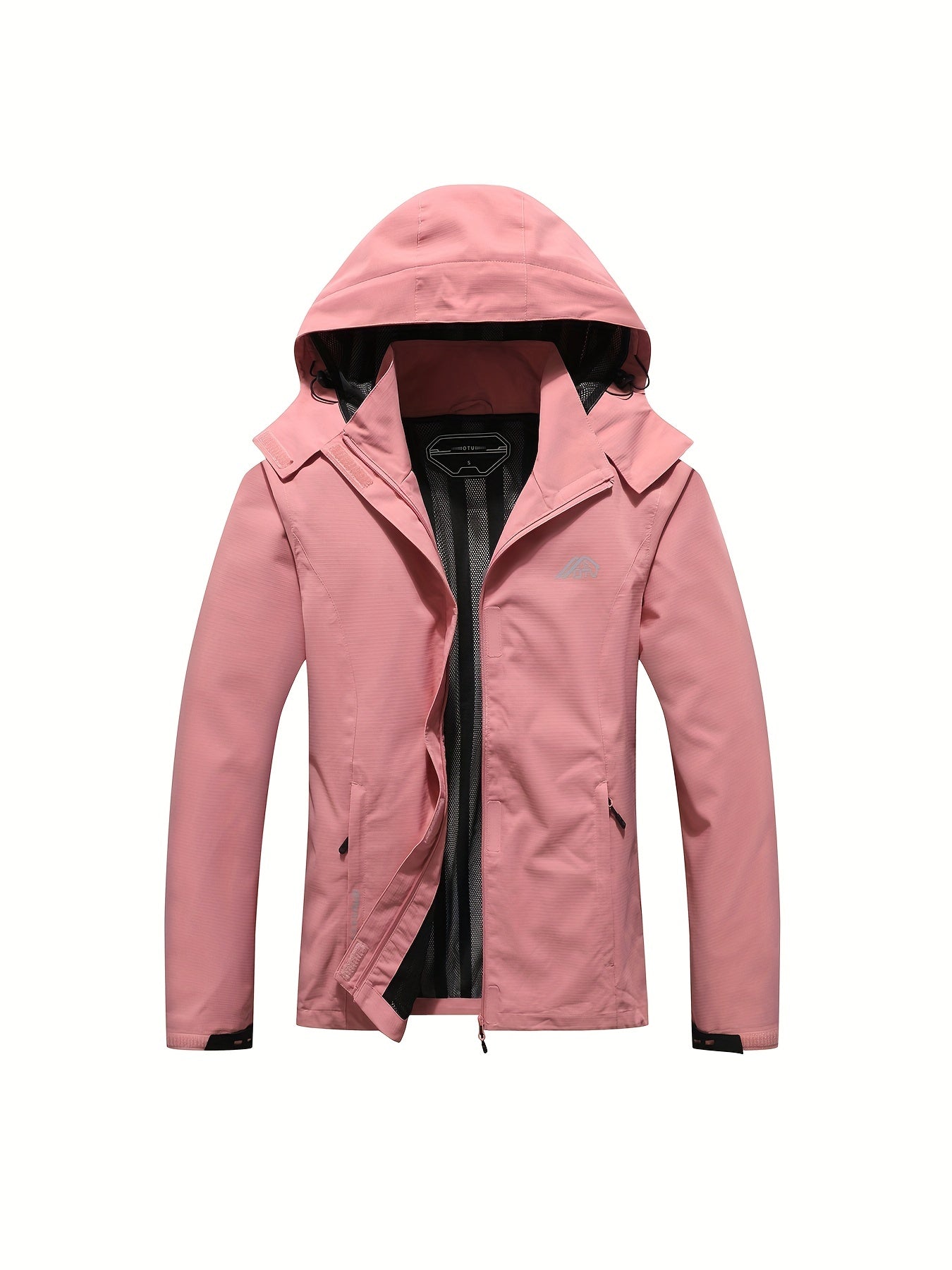 Solid Color Waterproof Windproof Hooded Outdoor Jacket