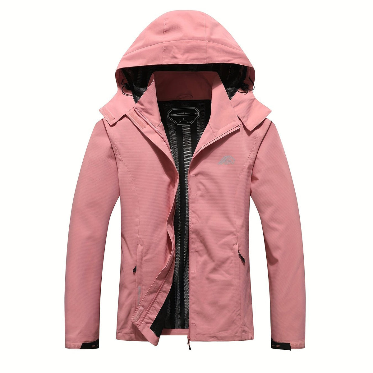 Solid Color Waterproof Windproof Hooded Outdoor Jacket