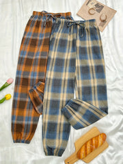 Plaid Sleep Bottoms Loungewear