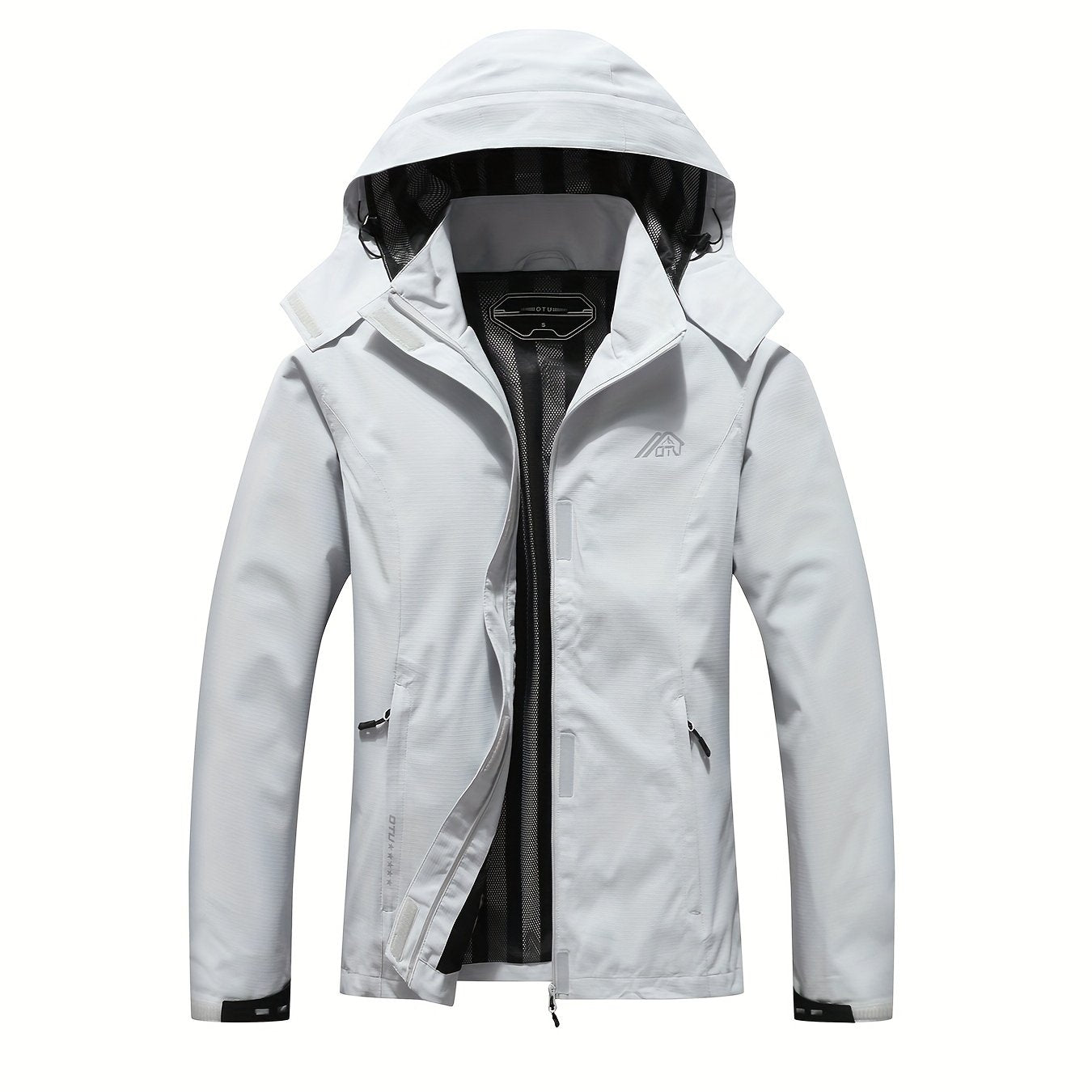 Solid Color Waterproof Windproof Hooded Outdoor Jacket