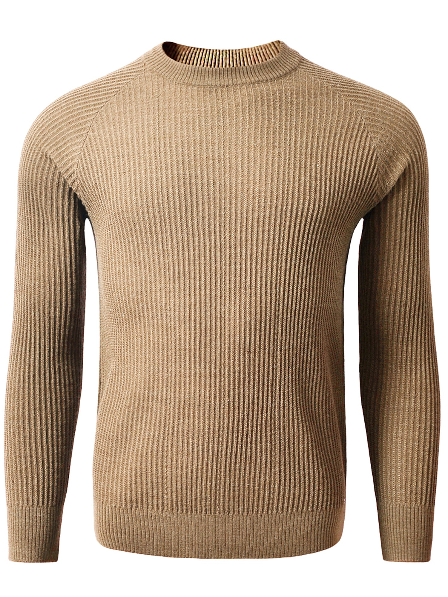 Men's Casual Warm Slightly Stretch Crew Neck Pullover Sweater