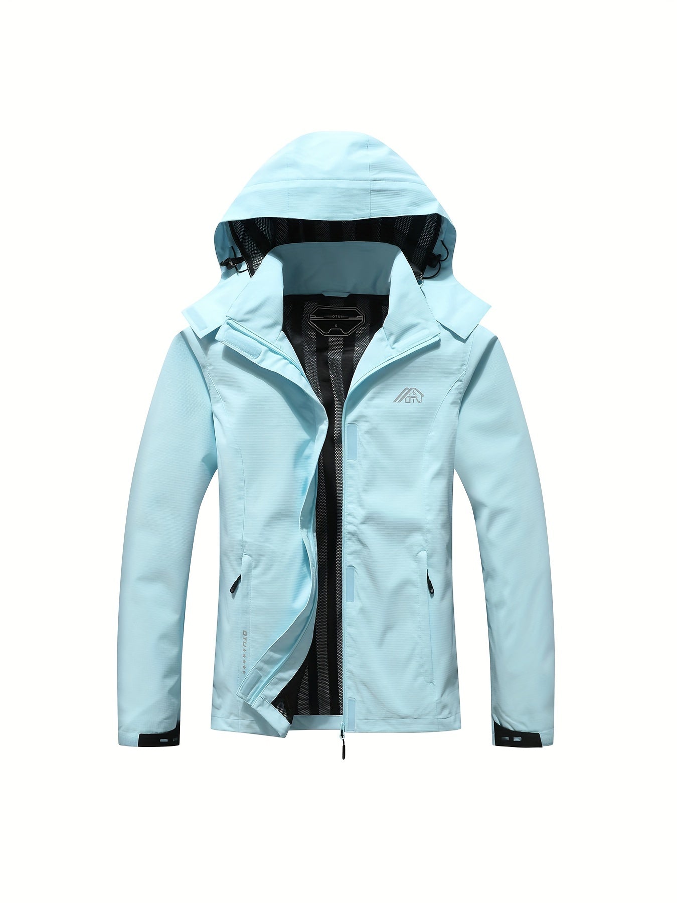 Solid Color Waterproof Windproof Hooded Outdoor Jacket