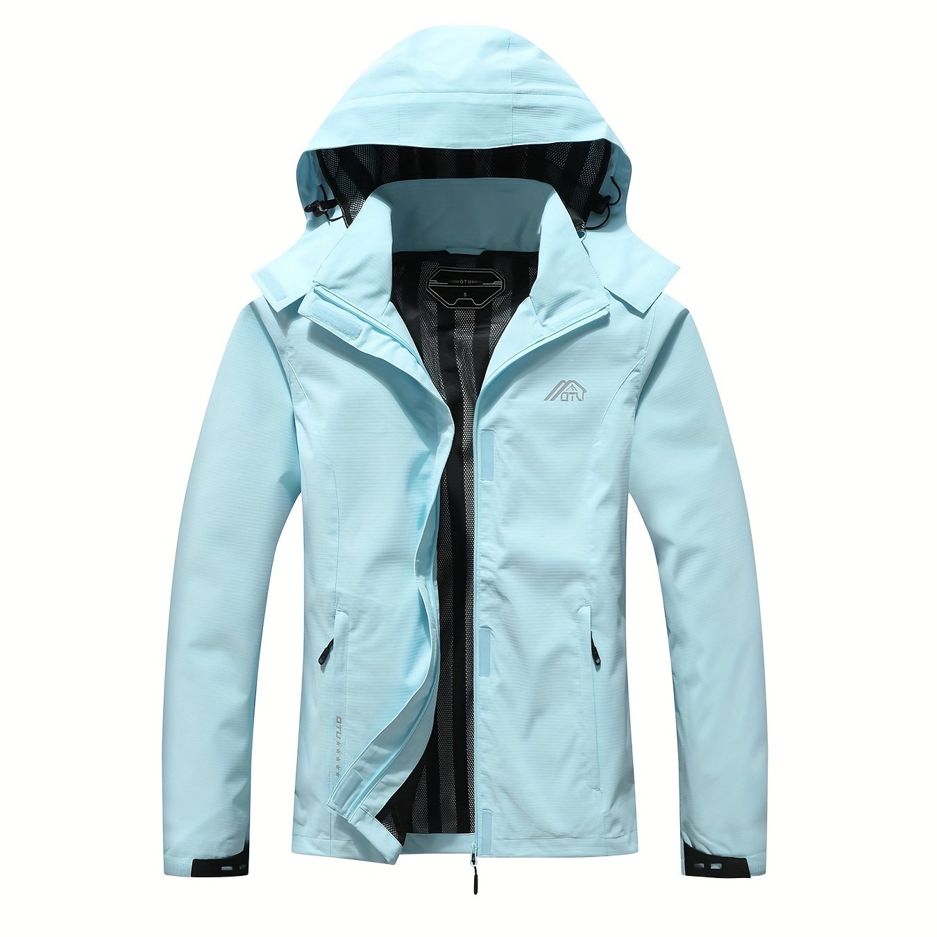 Solid Color Waterproof Windproof Hooded Outdoor Jacket