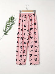 Heart Print Sleep Bottom