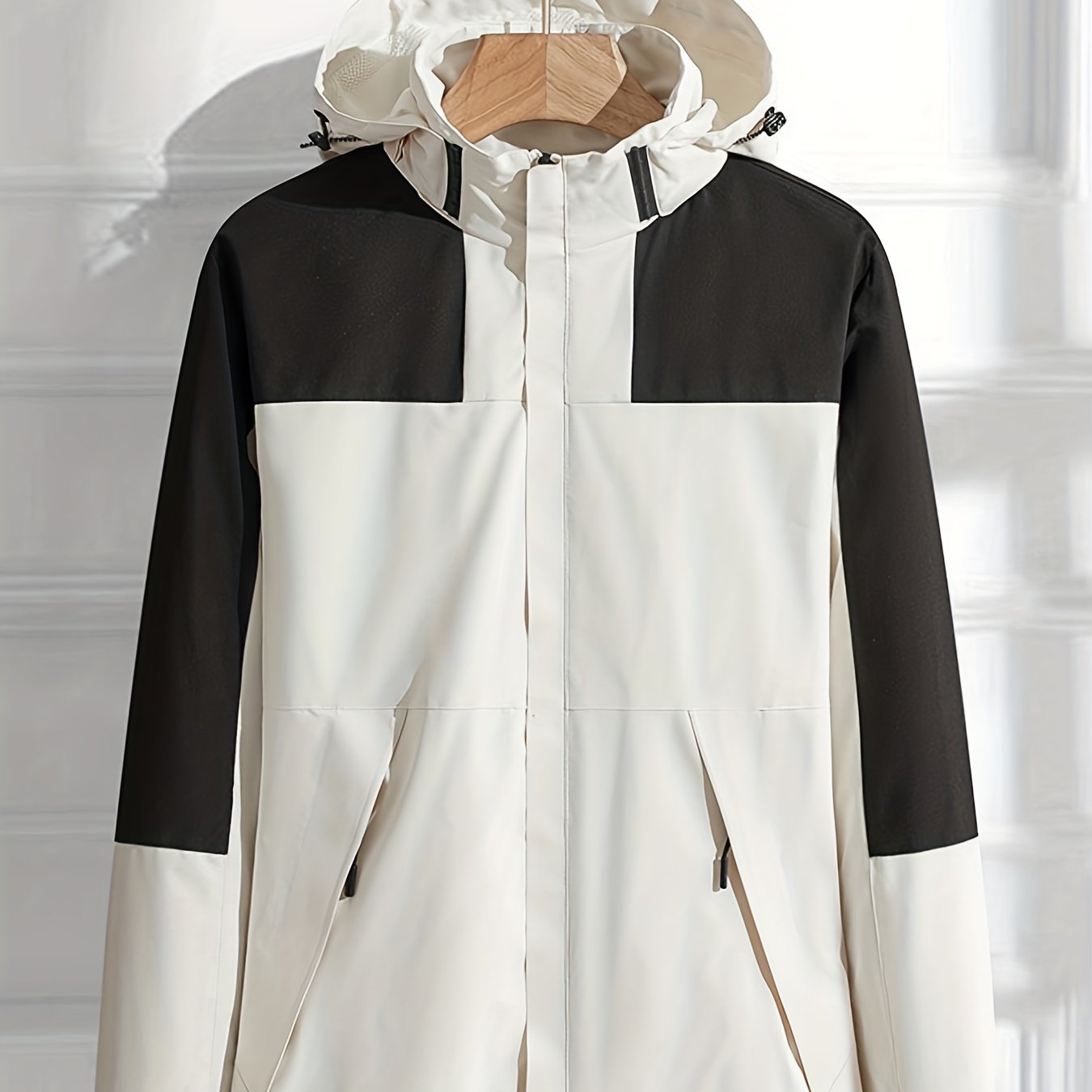 Men's Hooded Casual Lightweight Waterproof Windbreaker Jacket Coat Regular Fit Coat