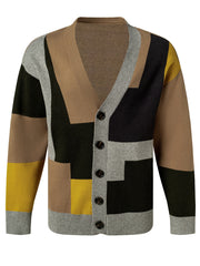 Men's Casual Vintage Style V Neck Sweater Cardigan