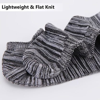 4pairs Men's Cushioned Low Cut Athletic Breathable Socks For Running