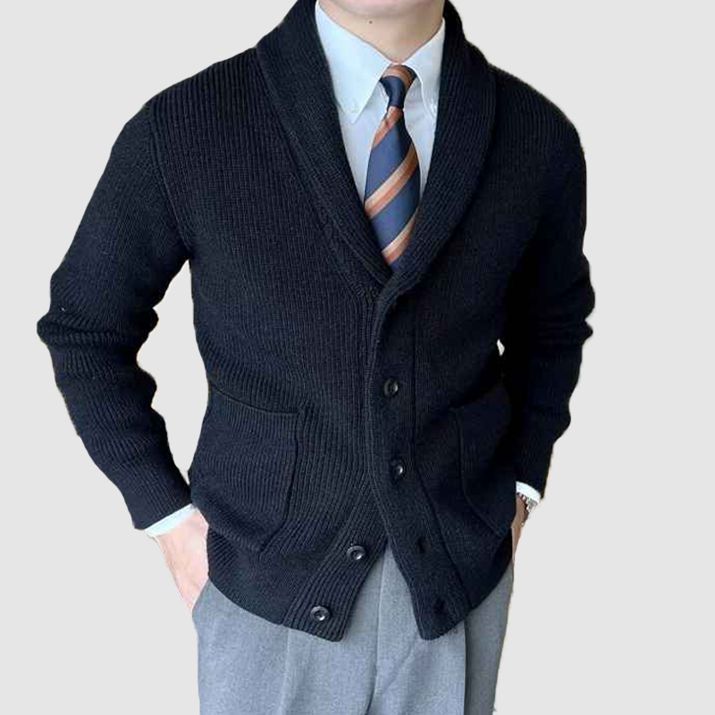 Men's fall and winter v-neck vintage knit cardigan  coat