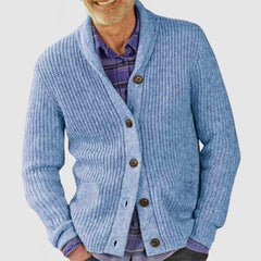 Men's Lapel Loose Pocket Sweater Cardigan