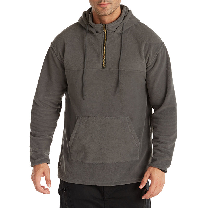 Men's Outdoor Fleece Solid Color Sweaters