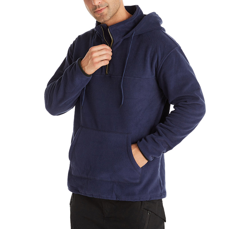 Men's Outdoor Fleece Solid Color Sweaters