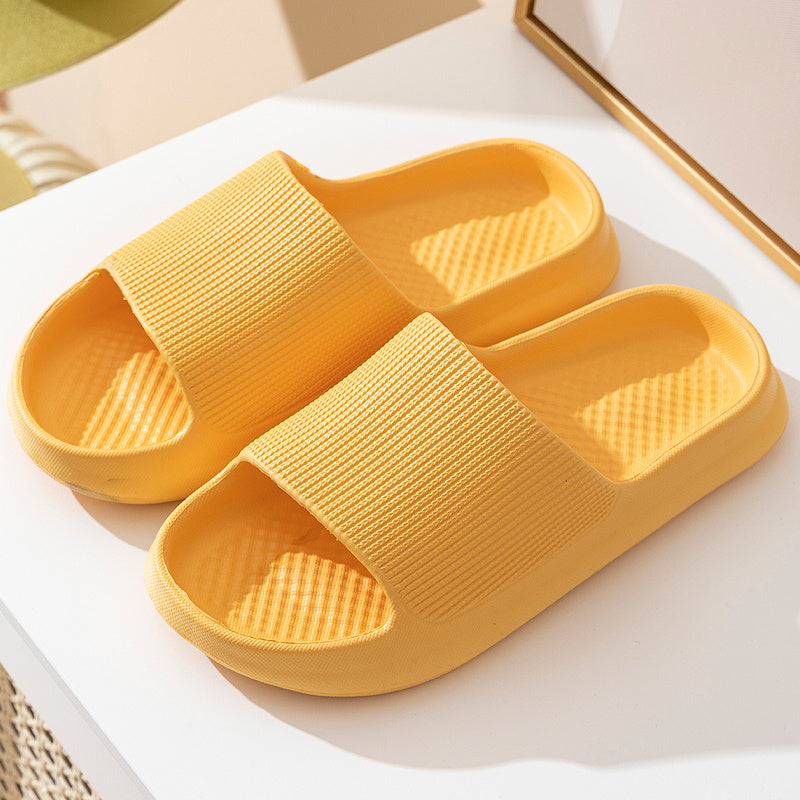 Minimalist Solid Color Thick Platform Slides