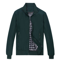 Men's jacket spring casual men's zip coat