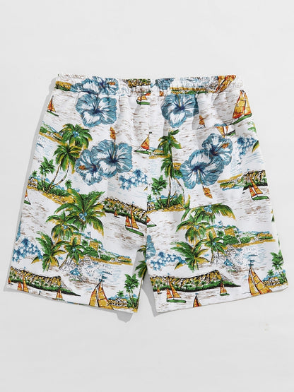 Men's Island Beach Drawstring Shorts