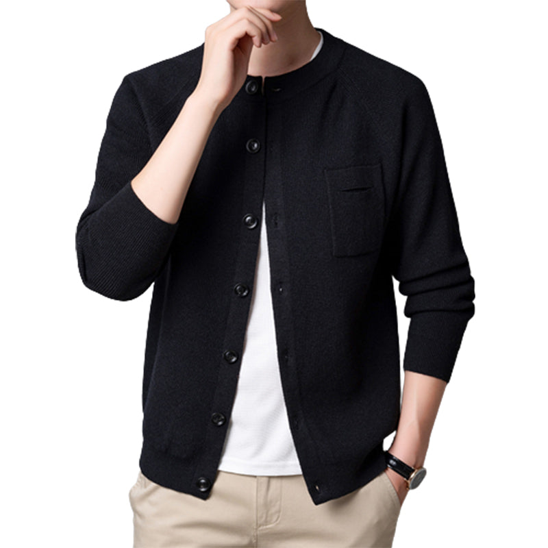 Men's Autumn New Slim Fitting Casual Knitted Cardigan