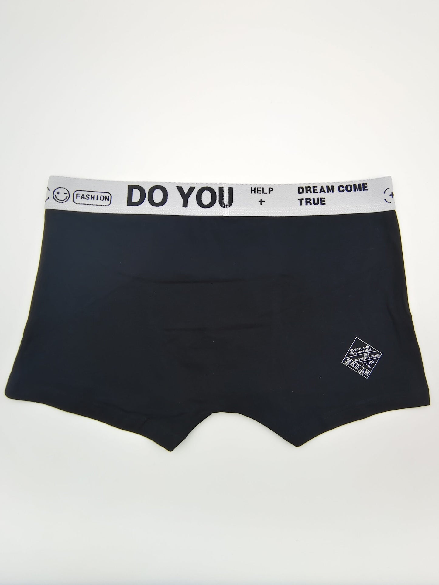 5pcs Men's Cotton Plain Color Breathable Soft Boxer Briefs Underwear