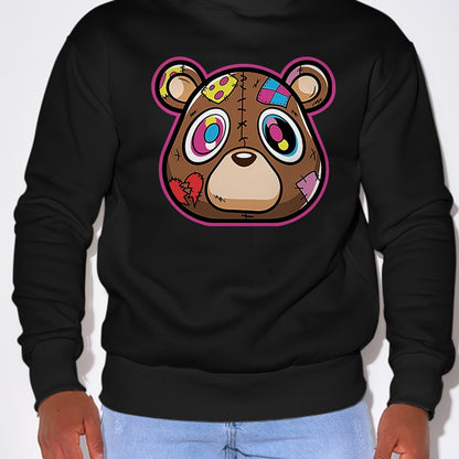 Men's Cartoon Print Pullover Sweatshirt