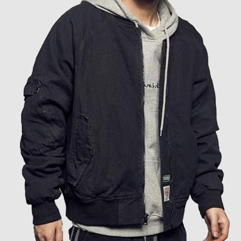 Men's Japanese Casual Loose Fitting Work Jacket Stick
