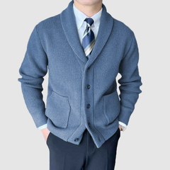 Men's fall and winter v-neck vintage knit cardigan  coat