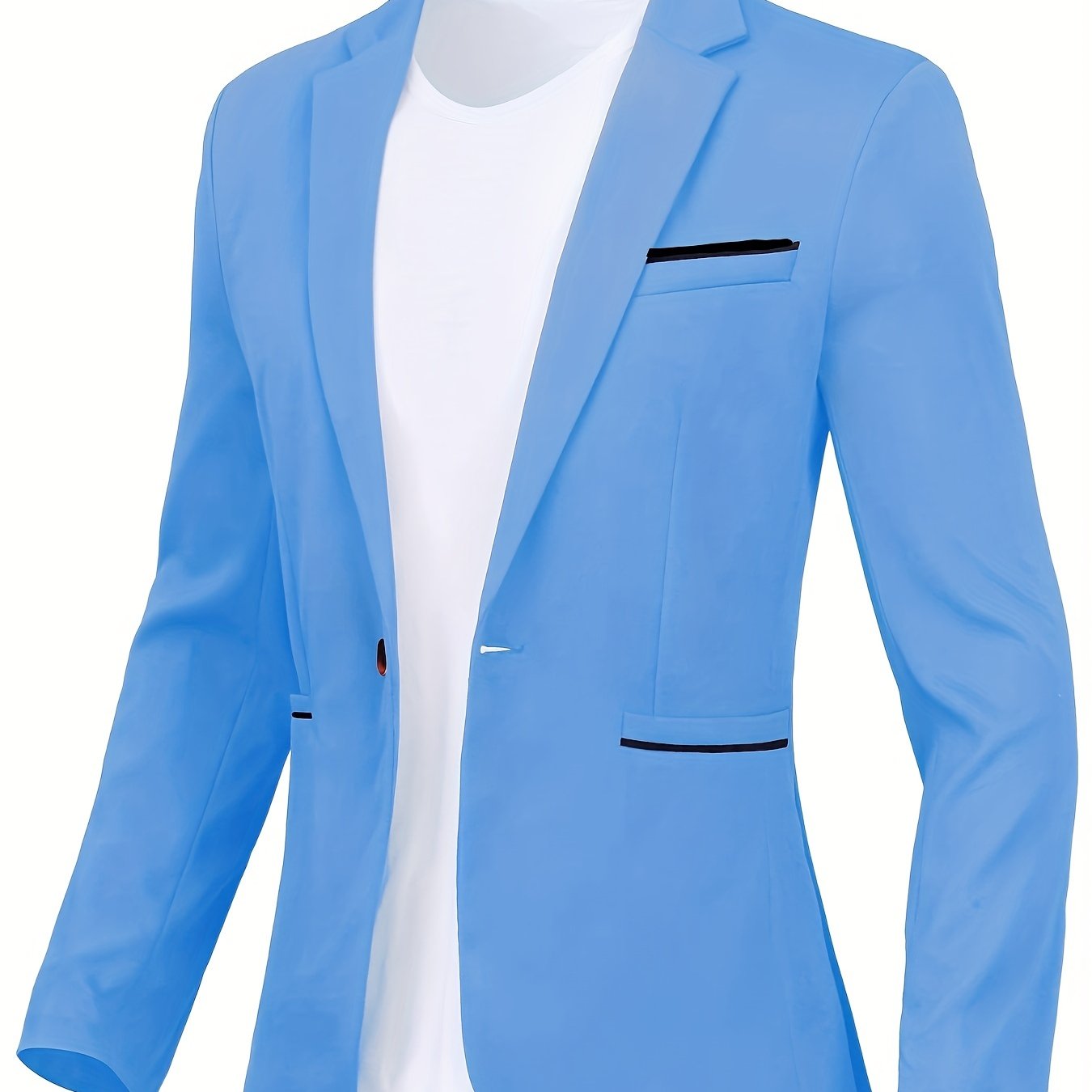 Men's Suit Slim Fit Blazer With One Button