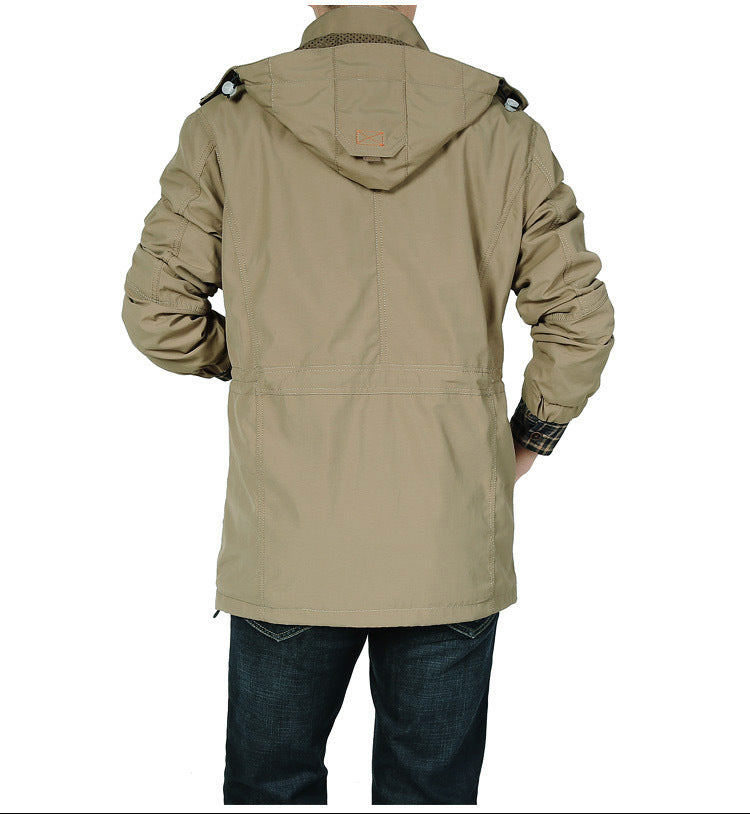 Men's Casual Outdoor Mountaineering Hooded Jacket