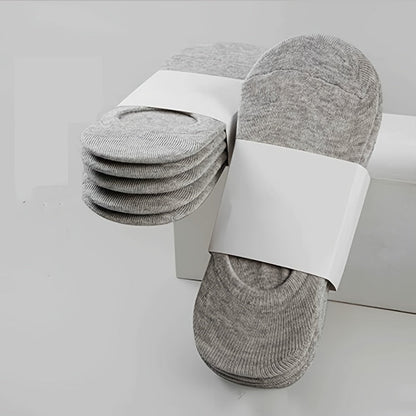 10pairs Men's Cotton Blend Plain Color Breathable Sweat Resistant Anti-odor Socks