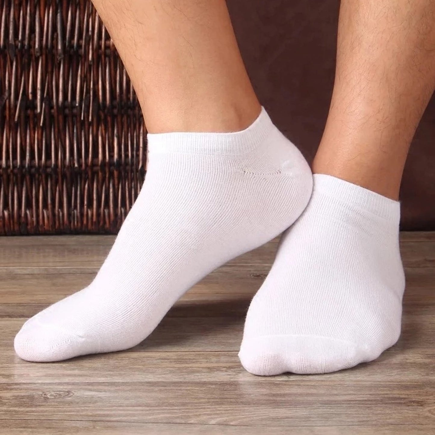 6pairs Men's Solid Color With No Show Liners Ankle Socks For Business Casual