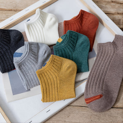 10pairs Men's Color Block Ankle Business Casual Socks