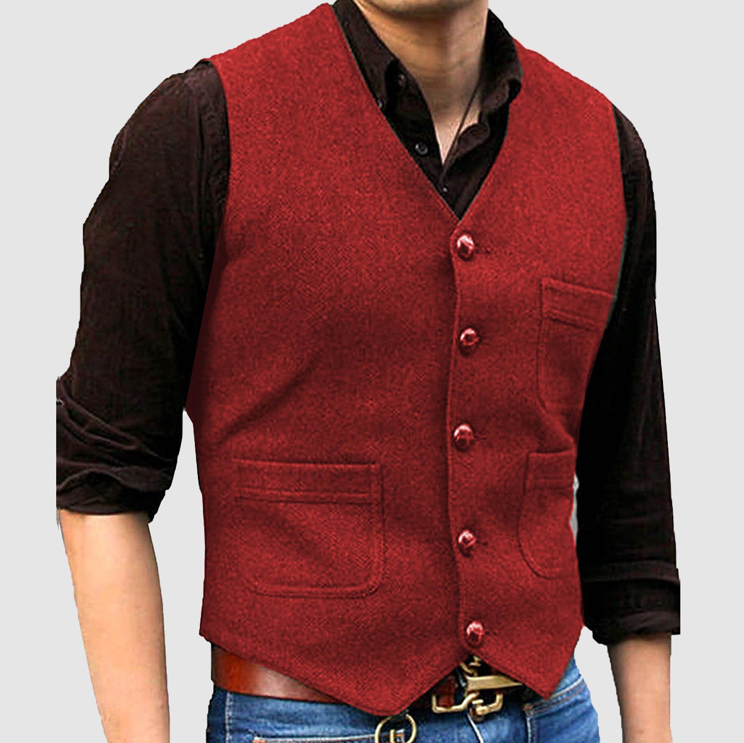 Men's Casual Sleeveless Multi-Pocket Vest