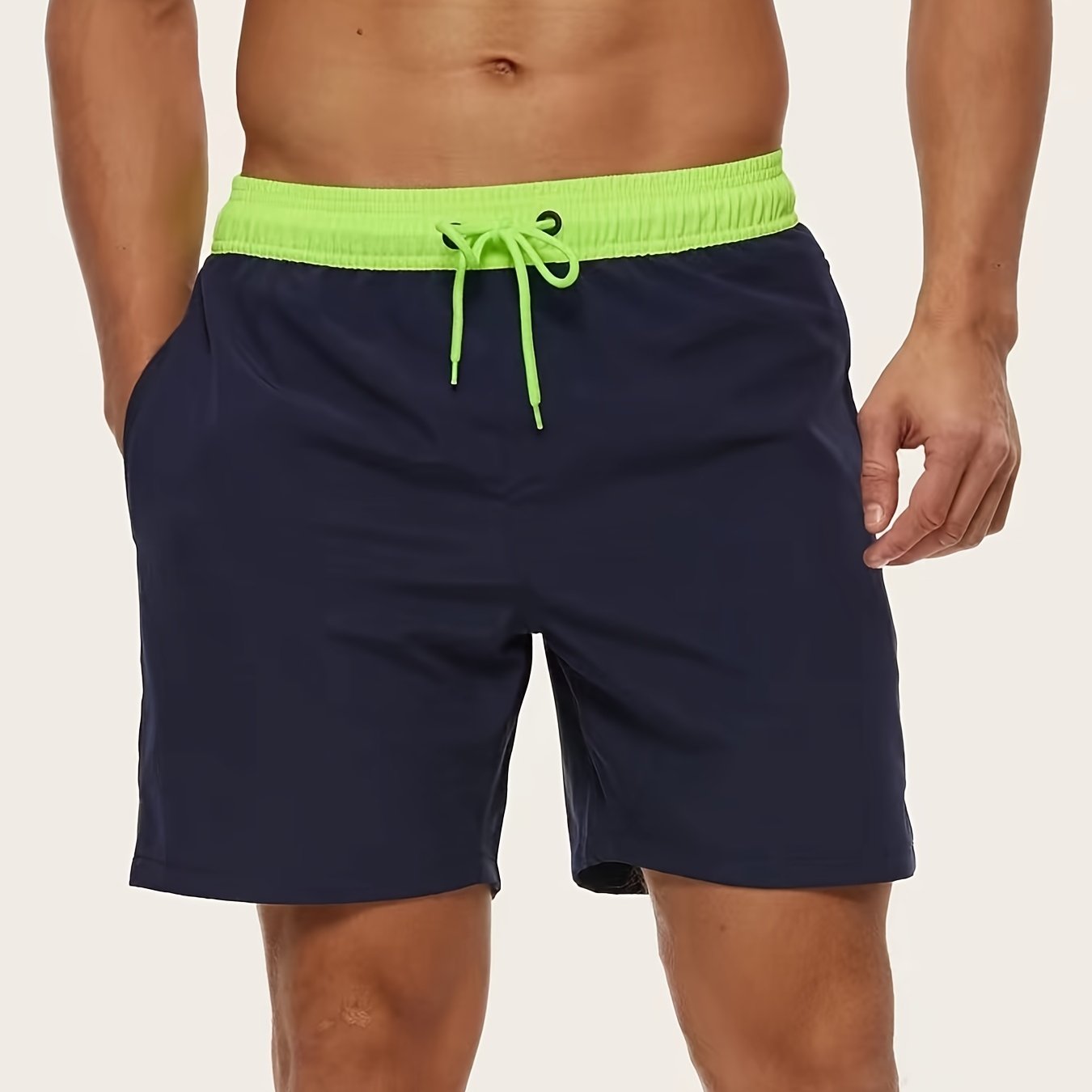 Men's Swim Trunks Quick Dry Beach Shorts With Pockets