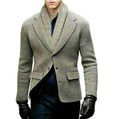 Men's casual solid color fashion warm slim coat(NEW)