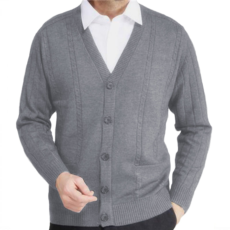 Men's Cardigan Knitted Sweater Coat
