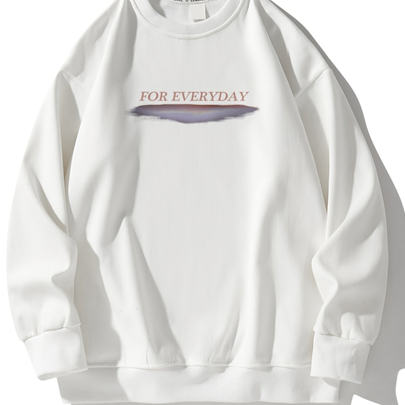 Men's Creative Graphic Print Round Neck Long Sleeve Sweatshirt