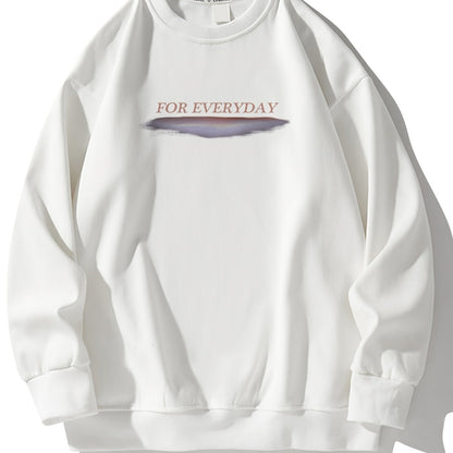 Men's Creative Graphic Print Round Neck Long Sleeve Sweatshirt