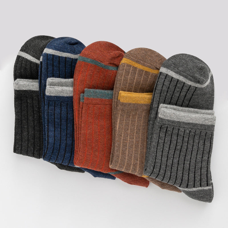 5pairs Men's Resistant Sweat Breathable Stockings