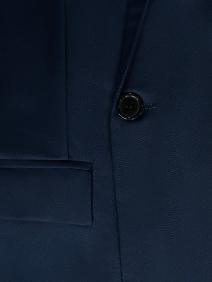 Men's Solid Color V-neck Casual Suit Top