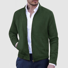 Men's Casual Zipper Suede Jacket