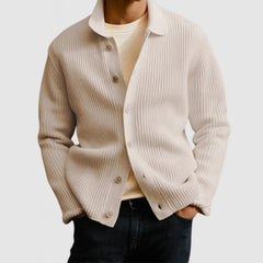 Men's Casual Lapel Button Knitted Cardigan
