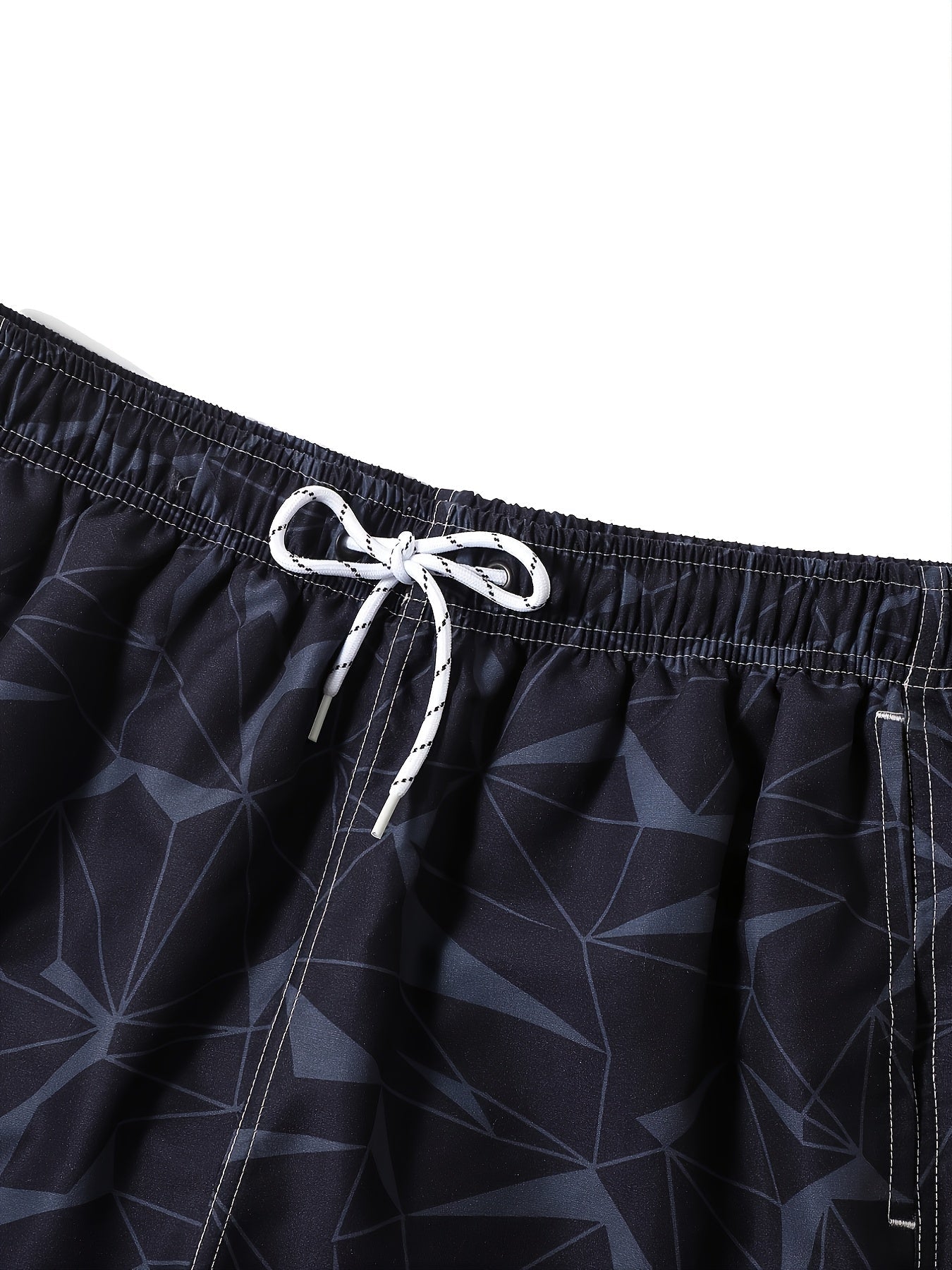 Men's Casual Geometric Pattern Beach Shorts